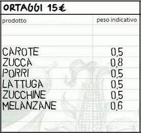 Cassetta mista solo verdura