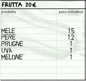 Cassetta mista solo frutta