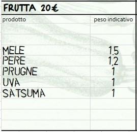 Cassetta mista solo frutta