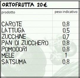 Cassetta mista di verdura e frutta