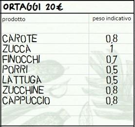 Cassetta mista solo verdura 