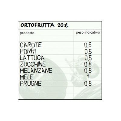 Cassetta mista di verdura e frutta