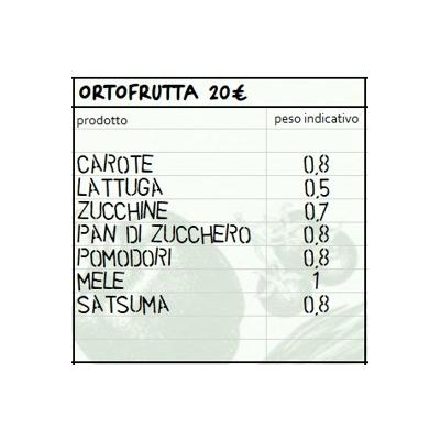 Cassetta mista di verdura e frutta