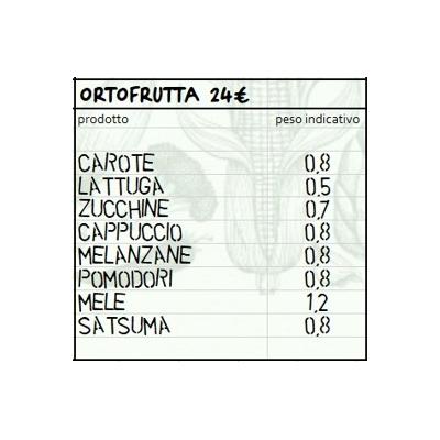 Cassetta mista di verdura e frutta