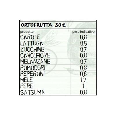 Cassetta mista di verdura e frutta